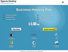 Tablet Screenshot of egavashosting.com